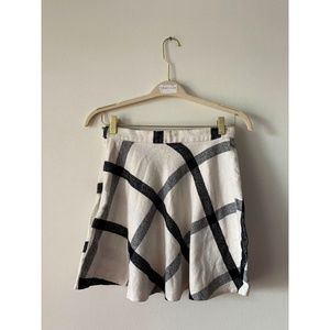 White Plaid Skirt